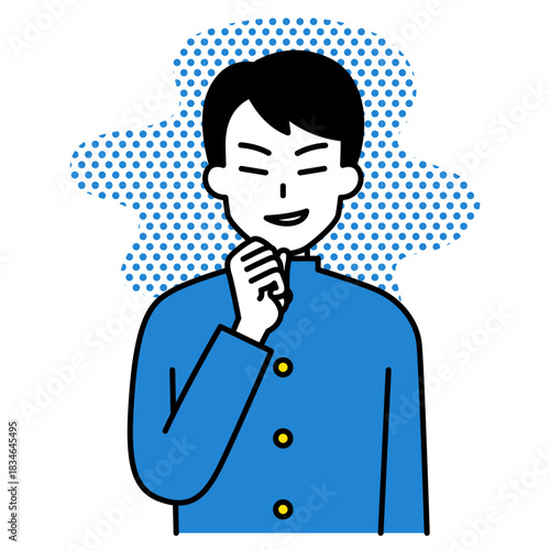 悪巧みをする男子学生