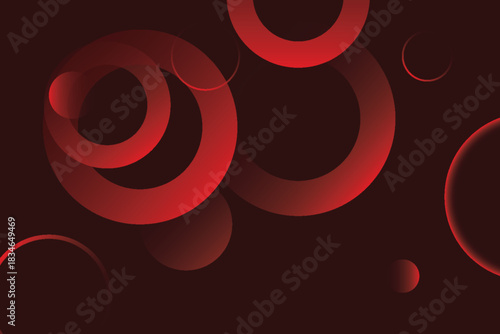red; background; circle; abstract; shape; dynamic; graphic; digital; texture; technology; geometry; pattern; vector; design; banner; art; illustration;