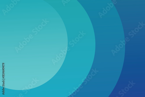 Abstract blue background with circles. Vector illustration