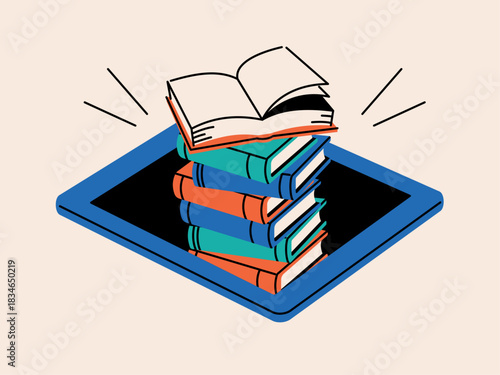 Books that leap off the tablet, Digital books, E-books