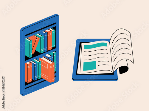 Digital Library, Illustrations for E-books