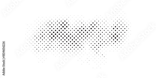Abstract Dotted Shape with Varying Density and Irregular Edges.