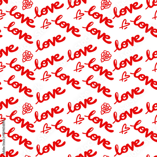 Seamless vector pattern for St. Valentine's day