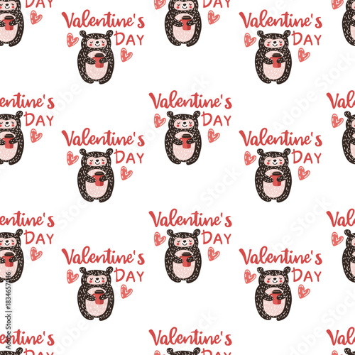 Seamless vector pattern for St. Valentine's day
