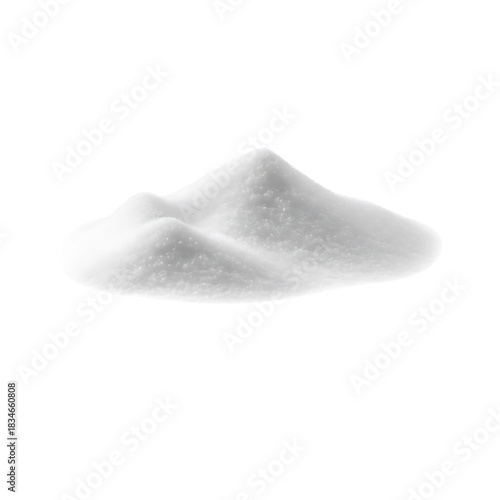 Pile of White Powder Fine Texture Close-Up