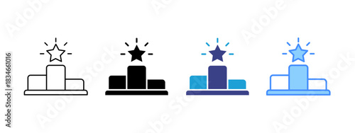 Ranking  icon set multiple style collection