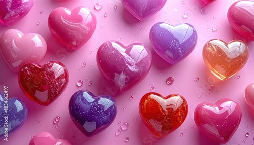 Heart Candy on Pink.