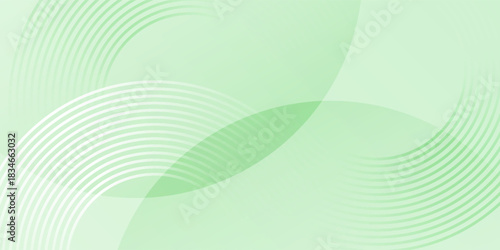 Minimalist soft Abstract Background in Gradient green and white Tones with Circles. abstract circle background. gradient soft green background.