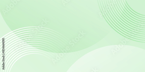 Minimalist soft Abstract Background in Gradient green and white Tones with Circles. abstract circle background. gradient soft green background.