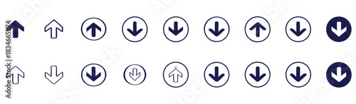 Arrow chevron symbol .Arrows symbols set.arrows icon set. Hand drawn arrow collection. Curved arrows. exchange icons. Black arrows symbols set. Blend effect. Double arrow direction pointer icon set.
