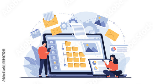 Digital information management and organization of data for efficient workflow.