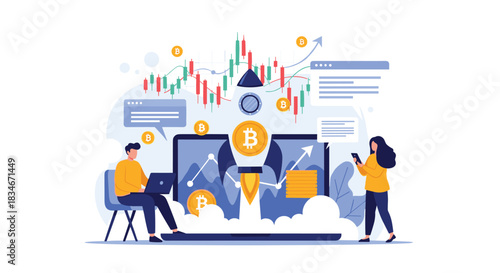 Analyzing cryptocurrency market trends and financial trading strategies for profitable investments.