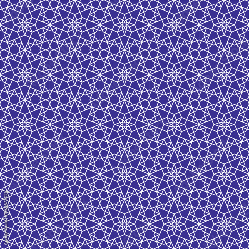 Damask-patterned Oriental background material, swatch compatible, blue. / ダマスク模様風 オリエンタルな背景素材 スウォッチ対応 青