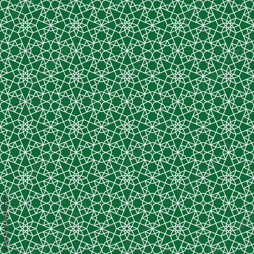 Damask-patterned Oriental background material, swatch compatible, green. / ダマスク模様風 オリエンタルな背景素材 スウォッチ対応 緑