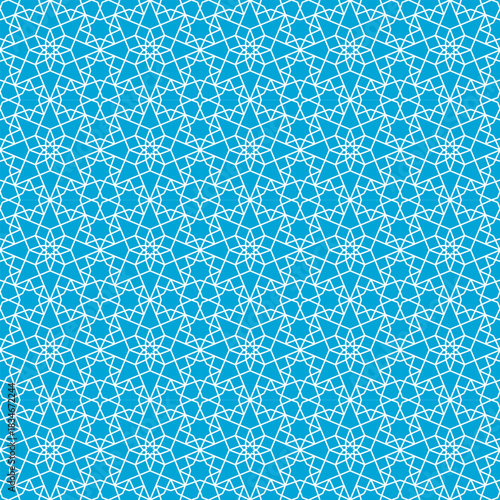 Damask-patterned Oriental background material, swatch compatible, light blue. / ダマスク模様風 オリエンタルな背景素材 スウォッチ対応 水色