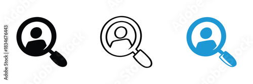 Set of Magnifying glass icon.Seach icons set.Web icons.,Find the perfect candidate with this search icon set,Search Icon vector illustration, magnifying glass symbol, search icon clip art
