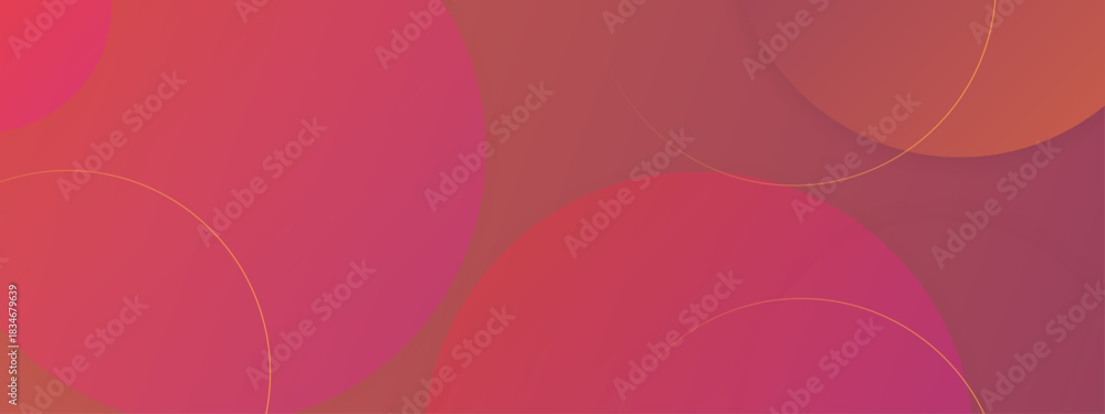 Obraz premium Dynamic Abstract Geometric Background with Gradient Circles