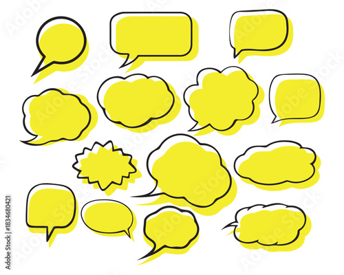 Bubble tax chat box communication media vector design.