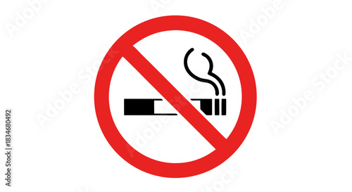 Free Download No Smoking Prohibition Sign — Vector (Transparent Background) - GFXLoad