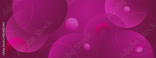Gradient Overlapping Circles Shapes Abstract Background