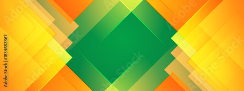 Modern Abstract Squares Geometric Background in Gradient Color