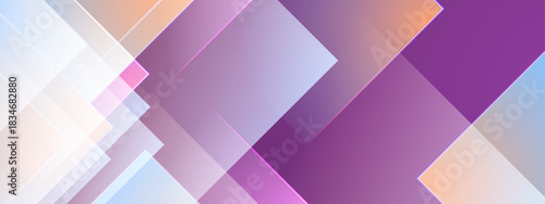 Modern Abstract Geometric Background in Gradient Color