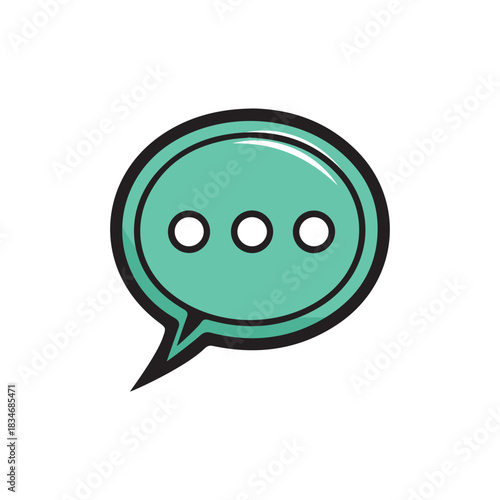Bubble tax chat box communication media vector design.