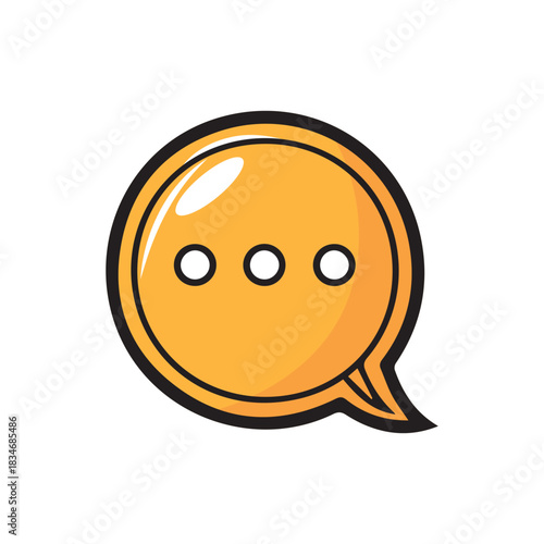Bubble tax chat box communication media vector design.