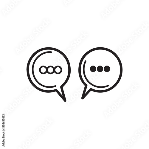 Bubble tax chat box communication media vector design.