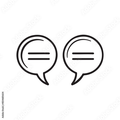 Bubble tax chat box communication media vector design.