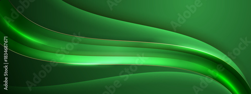Modern green abstract geometric background