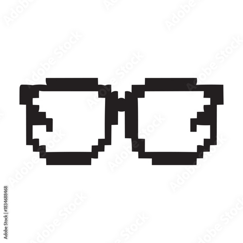 Sunglasses black icon fashion stylish eye classic beautiful background design.