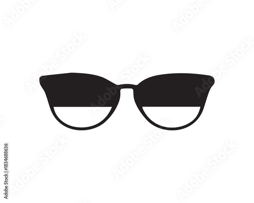 Sunglasses black icon fashion stylish eye classic beautiful background design.