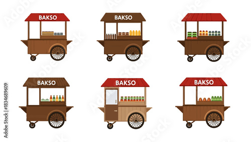 Street Food Cart Collection Delicious Mobile Food Stalls for Sale