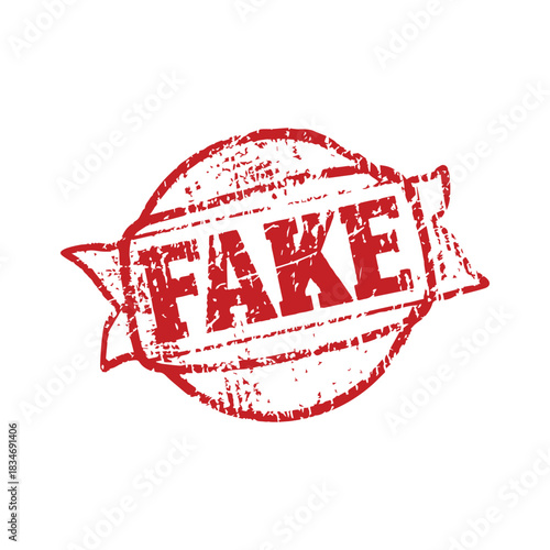 stamp Fake grunge text mark template tag red paper message frame design.