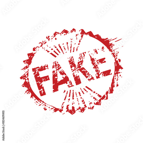 stamp Fake grunge text mark template tag red paper message frame design.