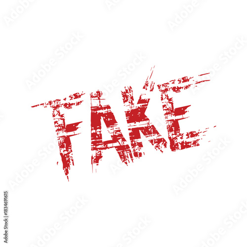 stamp Fake grunge text mark template tag red paper message frame design.