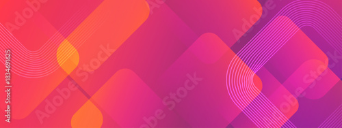 Dynamic Geometric Background With Gradient Shapes