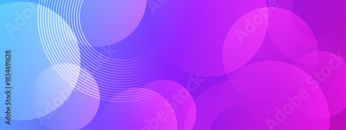 Dynamic Geometric Background With Gradient Shapes