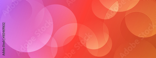 Dynamic Geometric Background With Overlapping Shapes