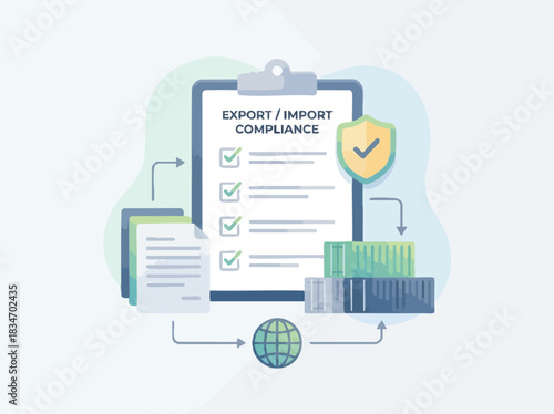Export Import Compliance Checklist for International Trade Regulations.