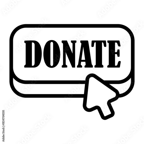 donation Line Icon
