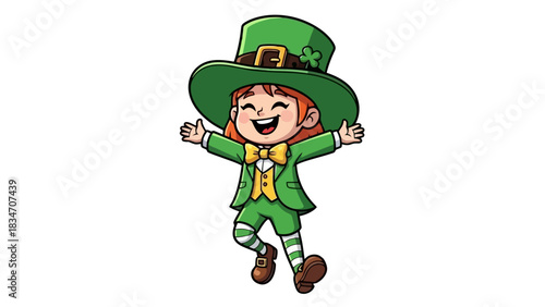 Delightful Leprechaun Girl A Celebration of Irish Charm and Festive Cheer