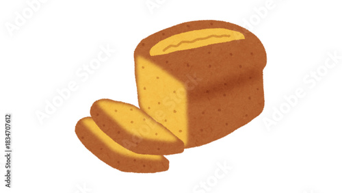 Freshly baked loaf cake beckons, promising delightful sweetness with every slice, perfect for breakfast, dessert, or a delicious snack anytime