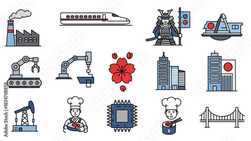 Experience Japan's vibrant culture and innovation featuring iconic landmarks, cuisine, technology and tradition for travel and branding concepts