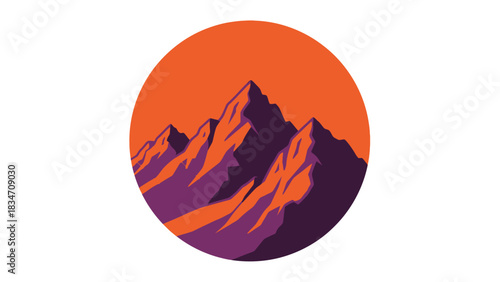  Majestic Mountainscape: An artistic rendering of towering mountain peaks, bathed in the warm embrace of a setting sun. The rugged landscape creates a sense of awe and serenity.