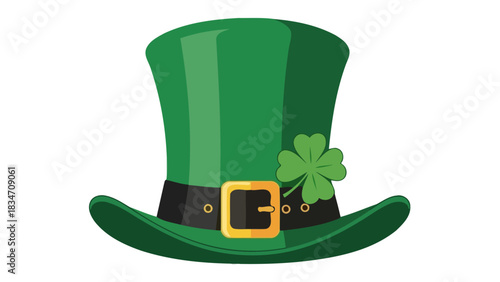 Cheerful cartoon girls celebrating St. Patrick's Day with balloons, a pot of gold, and a magical rainbow, embodying the spirit of Irish luck and festivities