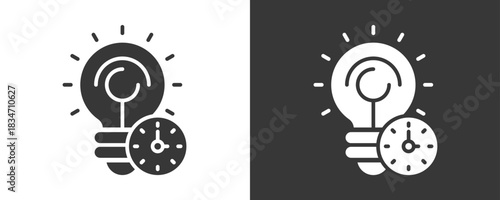 Innovation Icon Set Vector Collection Isolated In Black And White