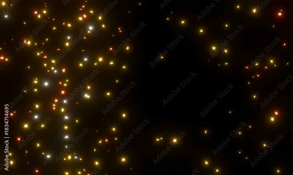 Obraz premium Yellow and red shiny glitter abstract background