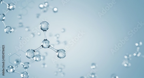 Wallpaper Mural Abstract Molecular Structure Background molecule science Torontodigital.ca
